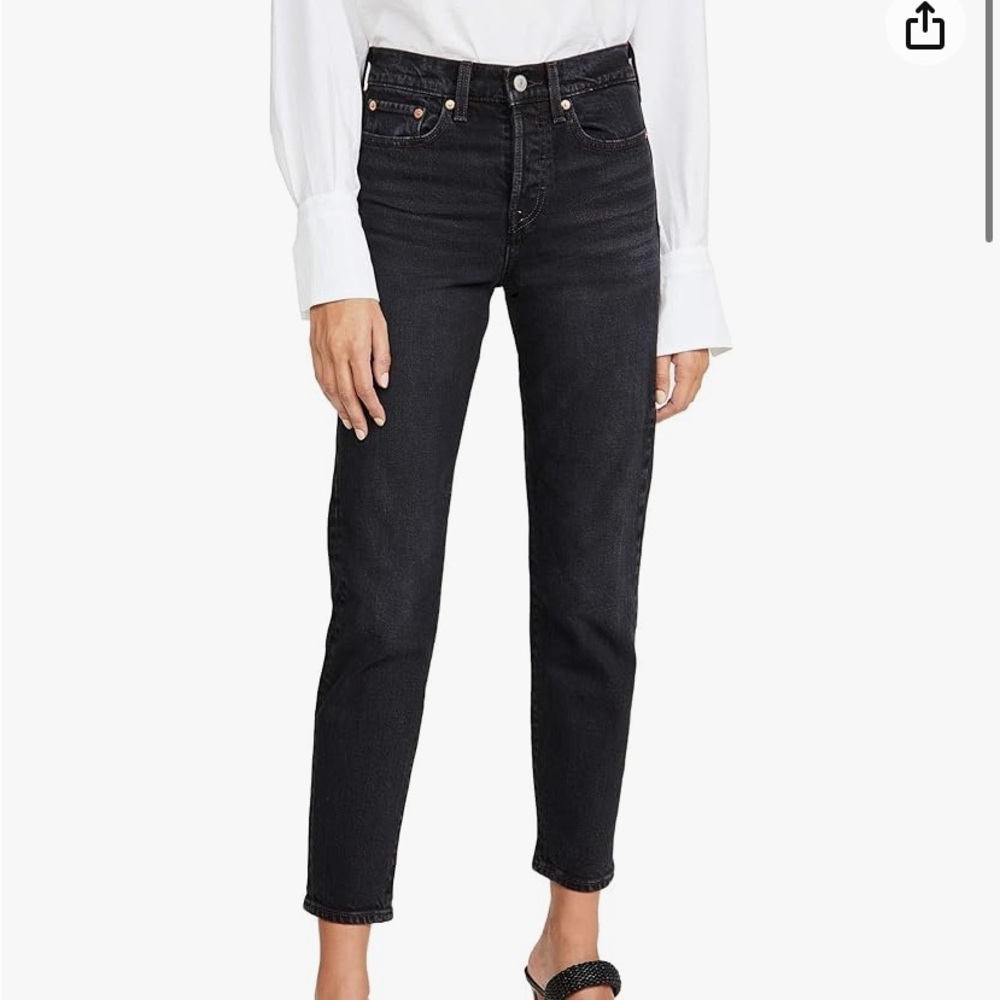 Levi’s Premium Black Denim Wedgie Ankle Women's Jeans Size 29